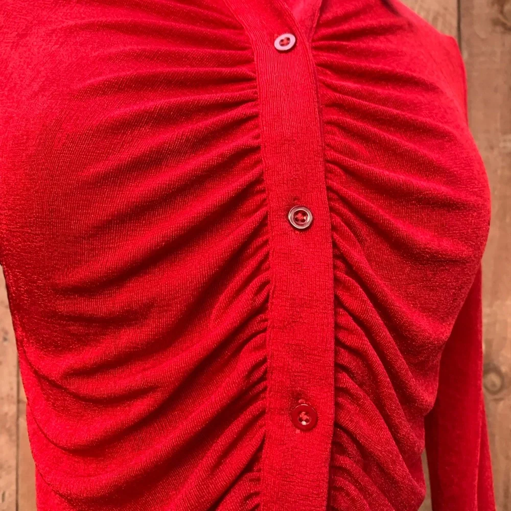 Red Ruched Top ♥️ - Picture 2 of 4